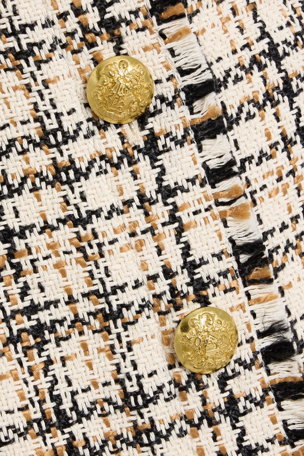 VERONICA BEARD Melia cotton-blend tweed mini skirt