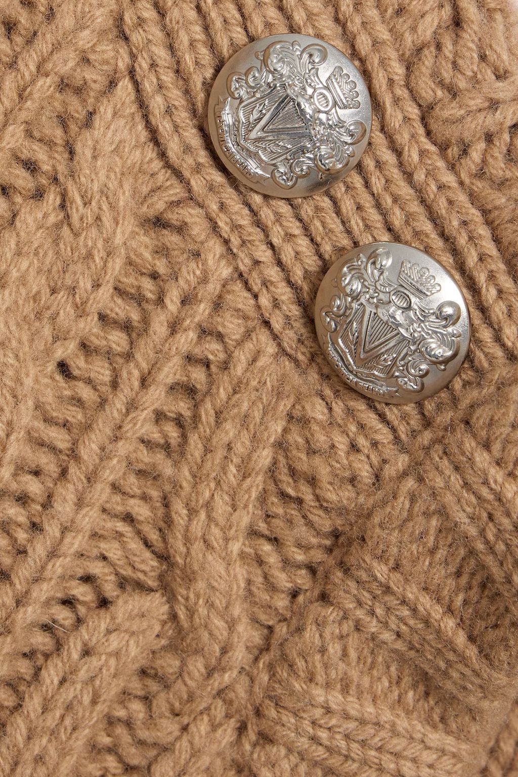 VERONICA BEARD Holton cable-knit wool turtleneck vest
