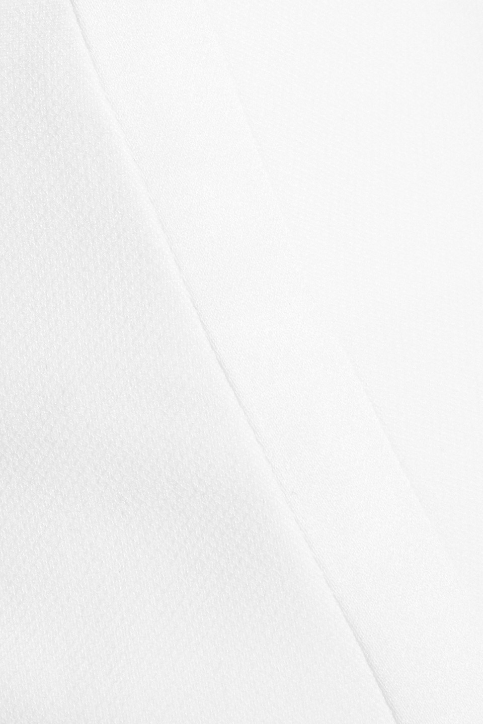 Veronica Beard Ohemia Satin-trimmed Crepe Mini Skirt In White