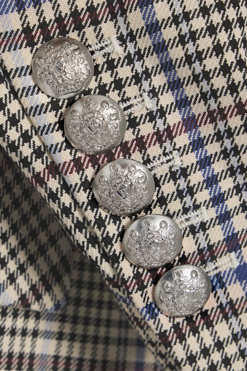 VERONICA BEARD Beacon Dickey double-breasted checked tweed blazer