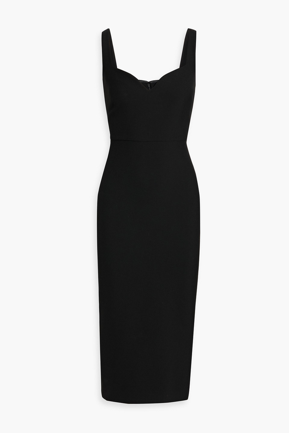 Veronica Beard Lele Crepe Midi Dress In Black
