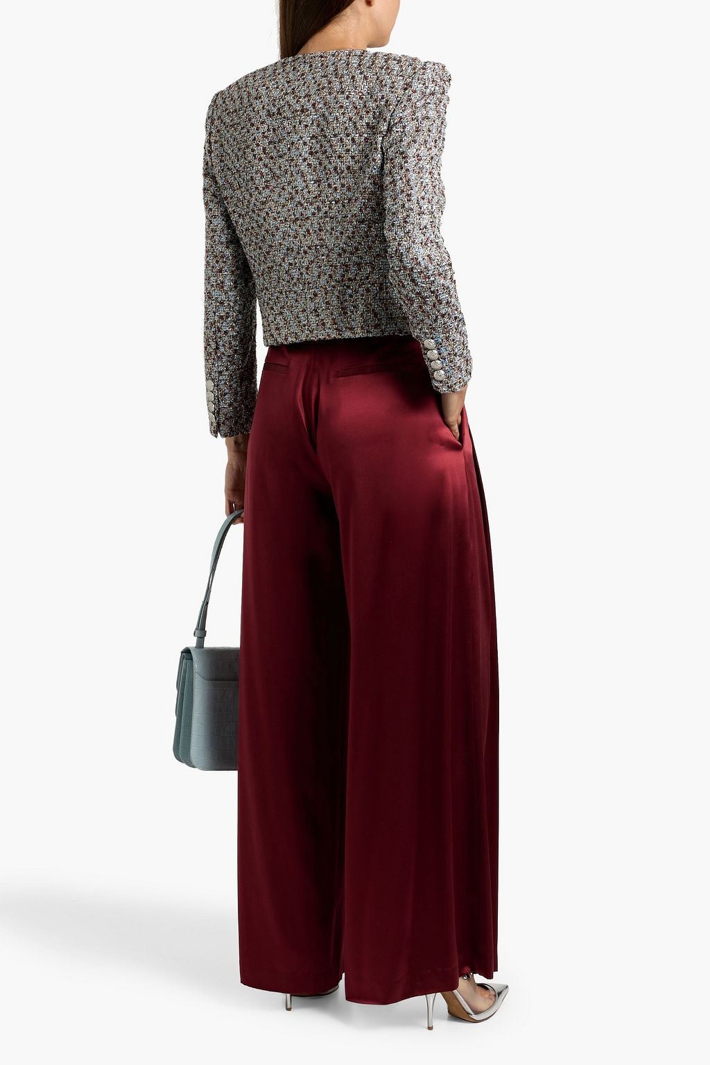 VERONICA BEARD Nathan metallic tweed jacket