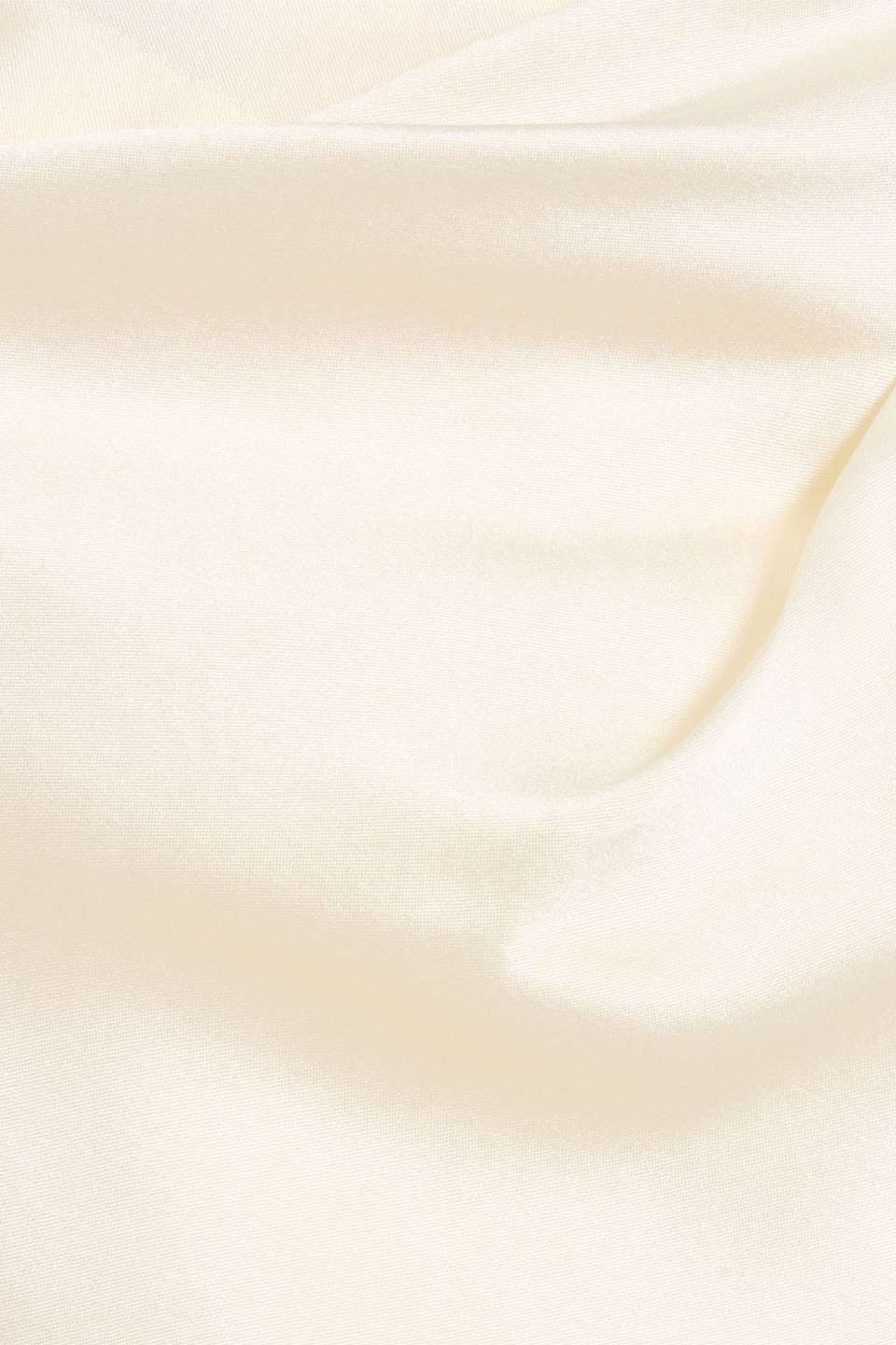 Veronica Beard Leilany Draped Satin Top In White