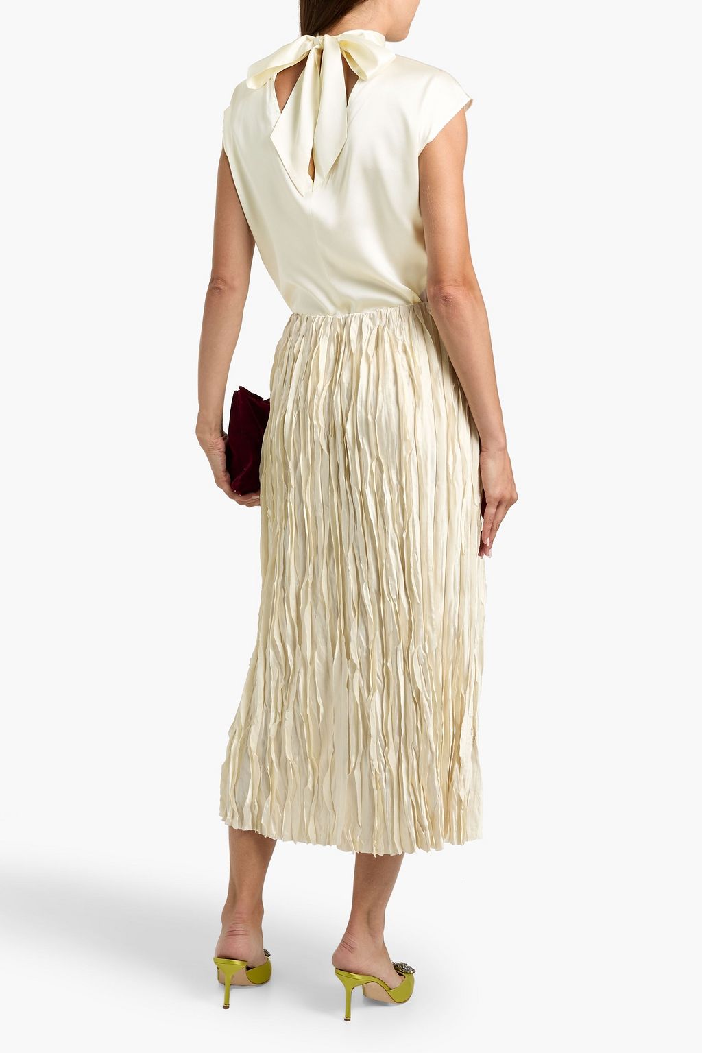 VERONICA BEARD Leilany draped satin top