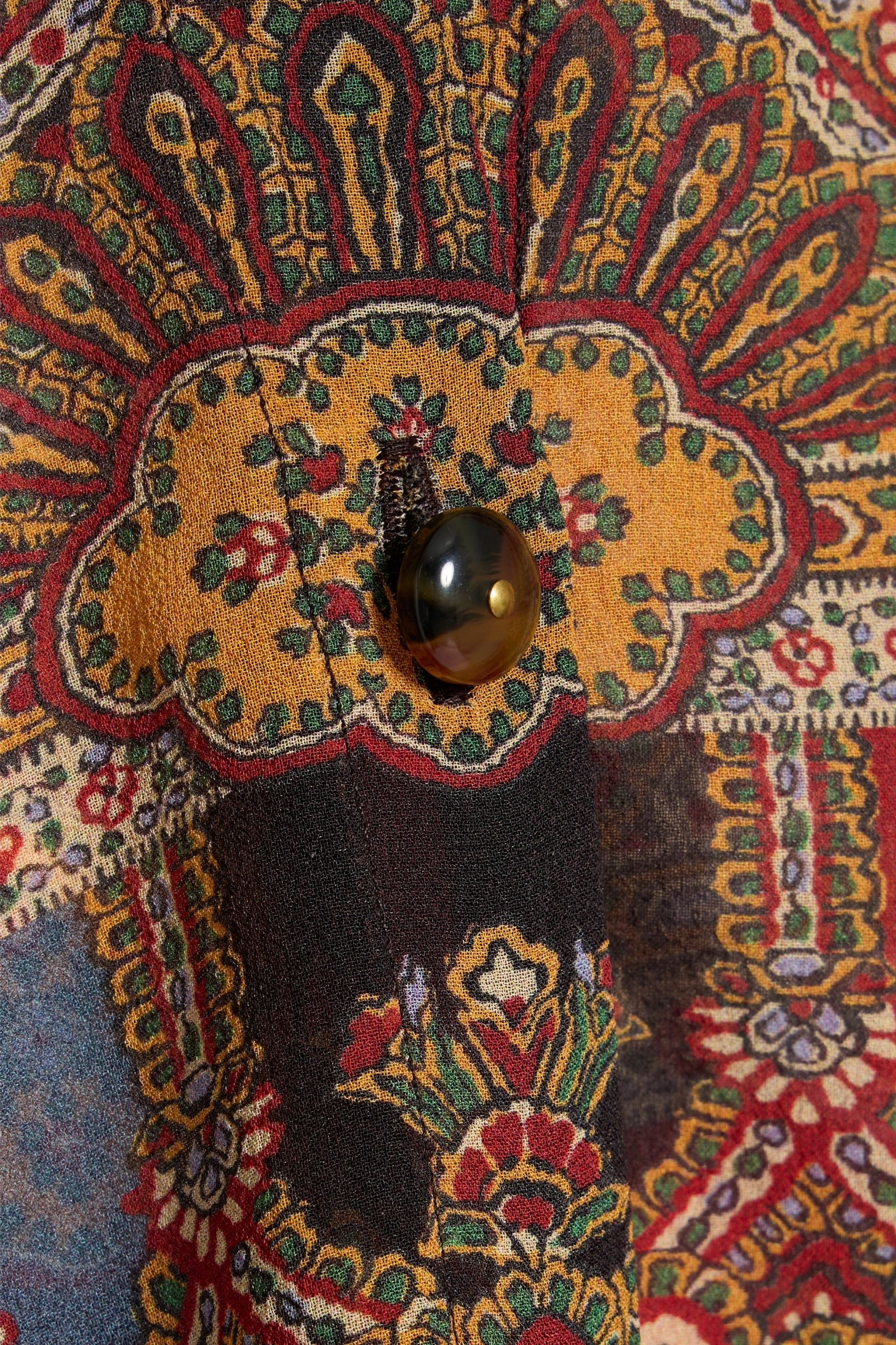 Veronica Beard Elaine pussy-bow paisley-print silk-chiffon blouse