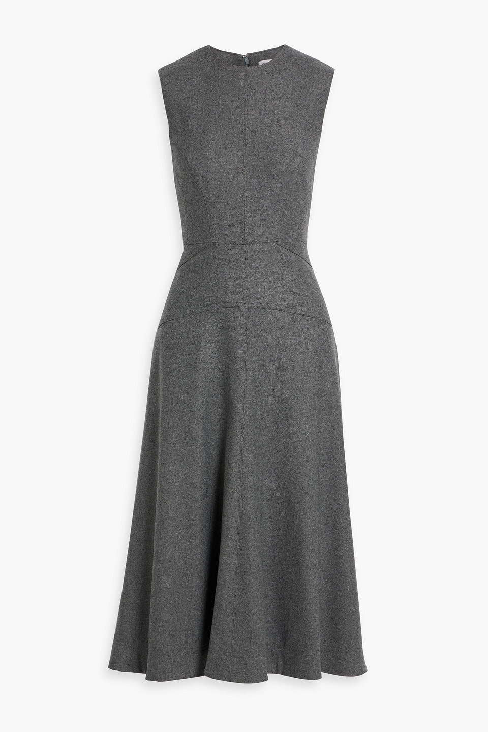 Veronica Beard Karrigan Flannel Midi Dress In Gray