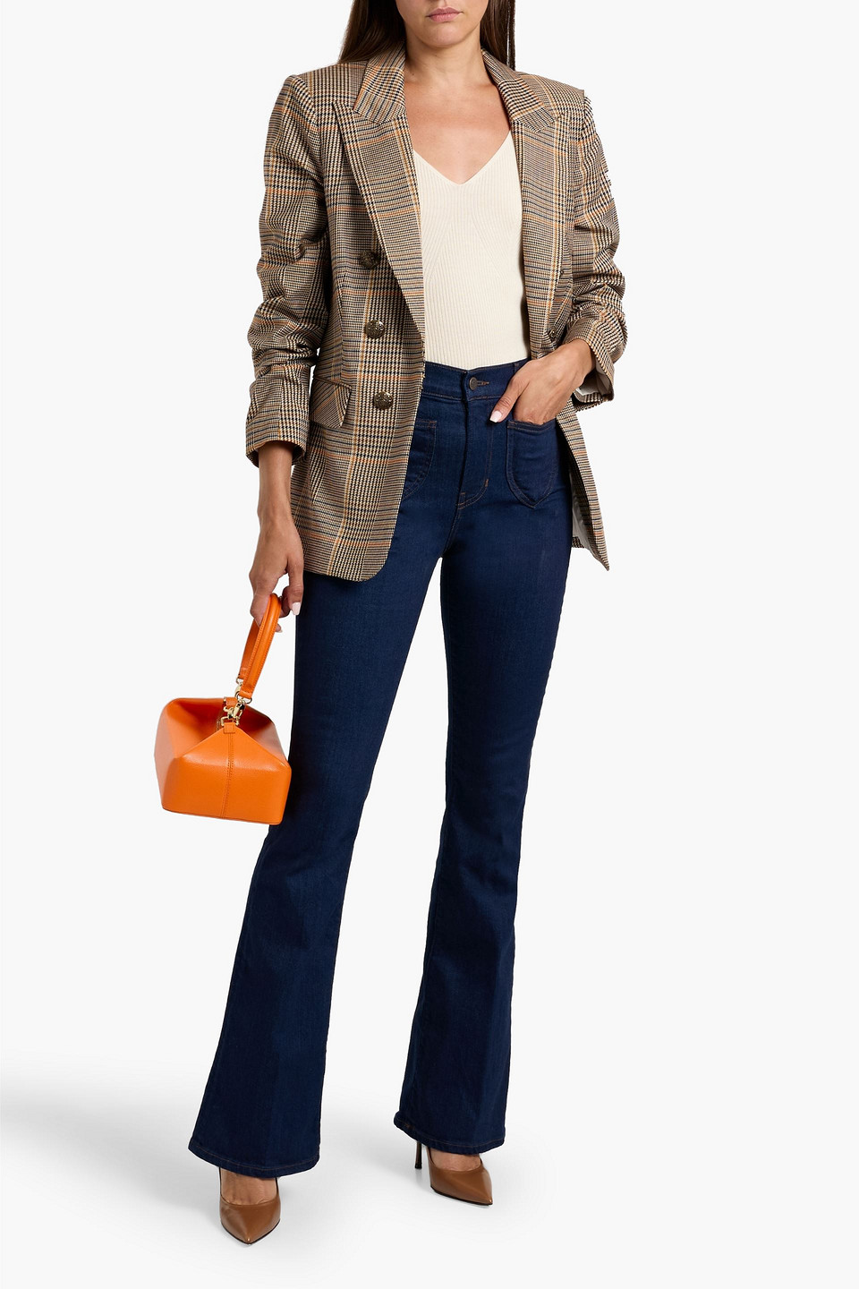 Veronica Beard Beverly High-rise Flared Jeans In Blue