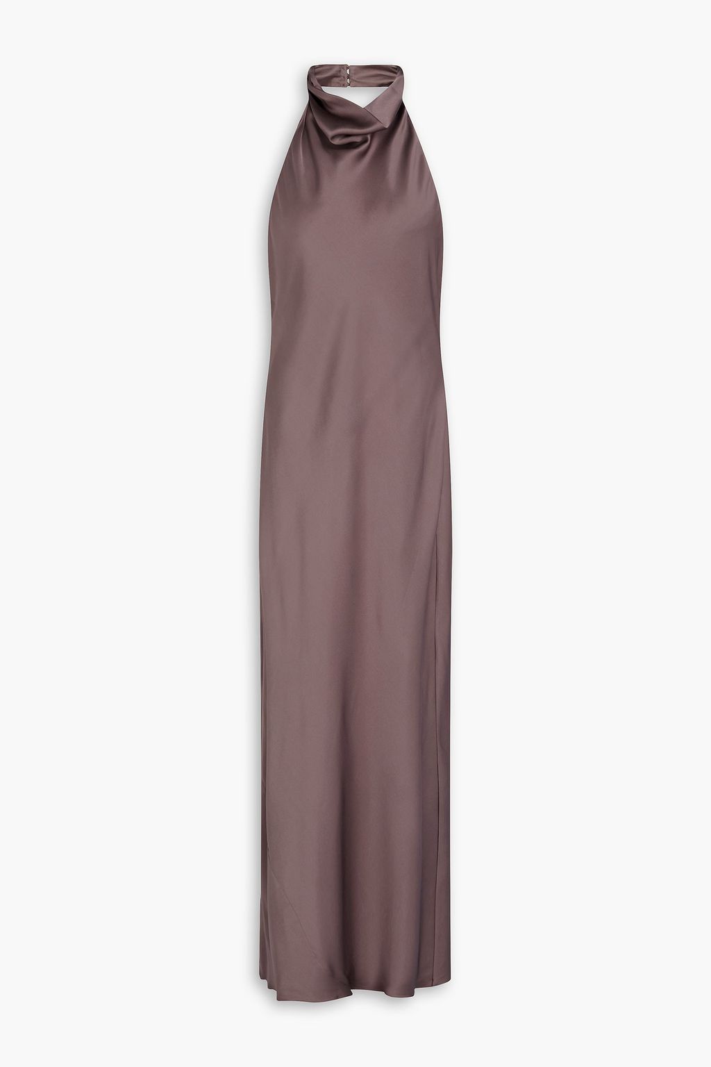 anine bing maxi dress ANINE BING Eliana silk-charmeuse halterneck maxi dress