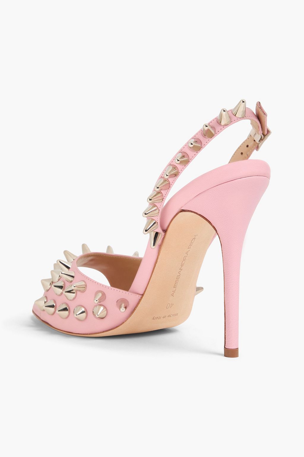 ALESSANDRA RICH Sandalen aus Leder mit Stachelnieten