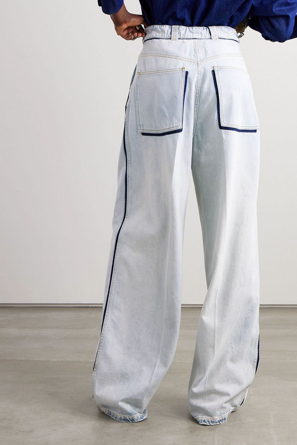 MAISON MARGIELA 플리츠 와이드 진