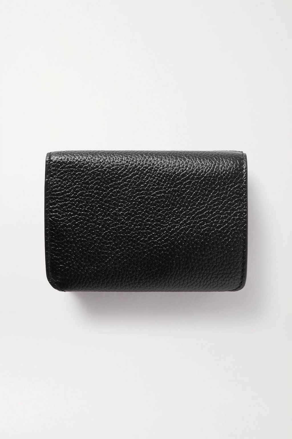 BALENCIAGA Mini printed textured-leather wallet