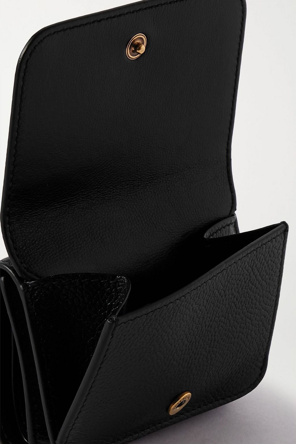 BALENCIAGA Mini printed textured-leather wallet