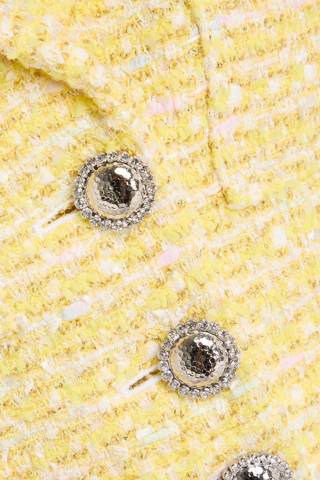 ALESSANDRA RICH Cropped metallic tweed blazer