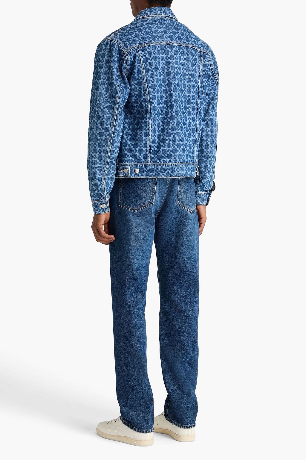 SANDRO Printed denim jacket