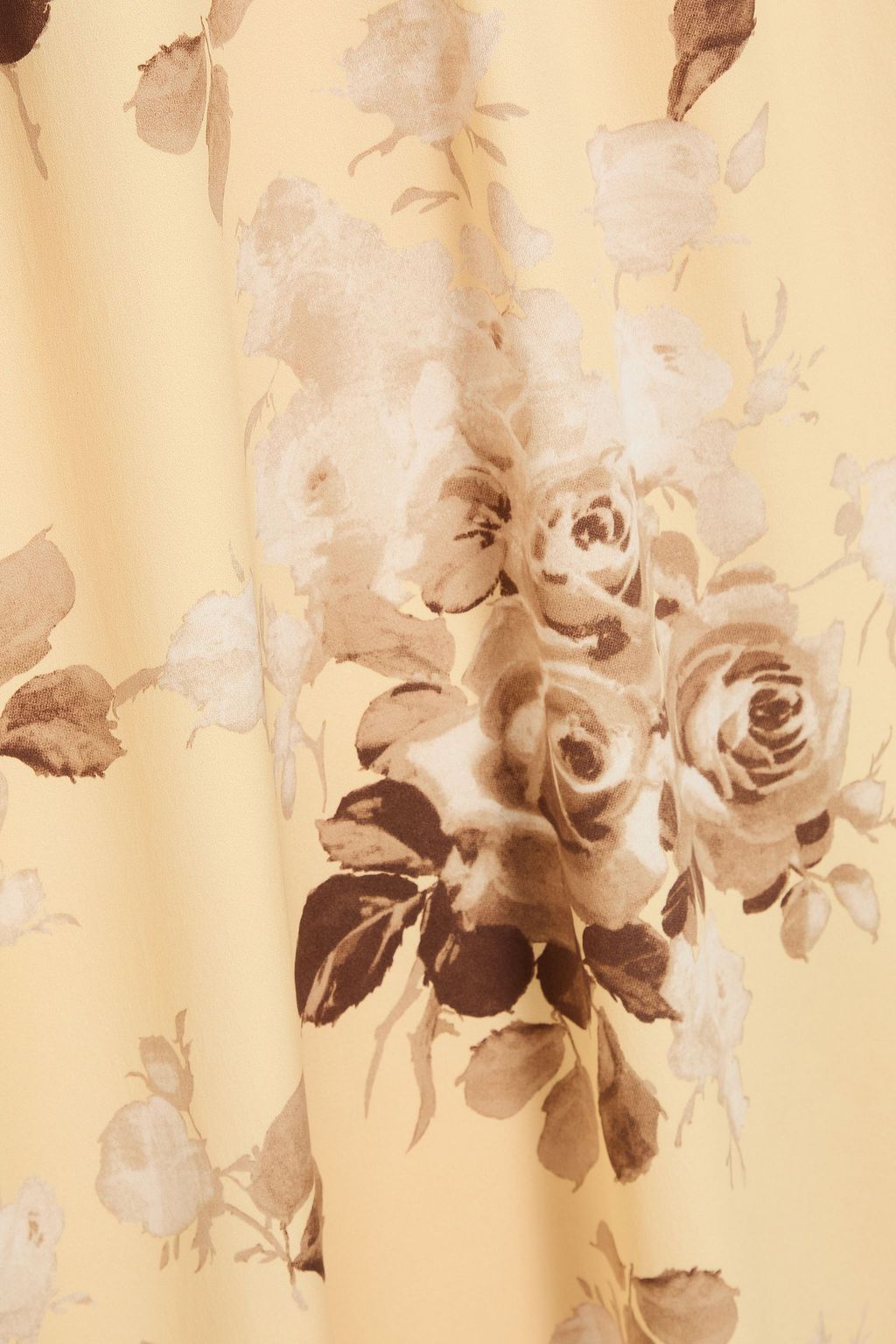 ALESSANDRA RICH Lace-trimmed floral-print silk-satin midi dress