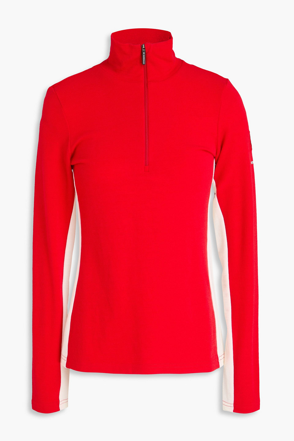 We Norwegians Voss Wool-blend Piqué Base Layer In Red