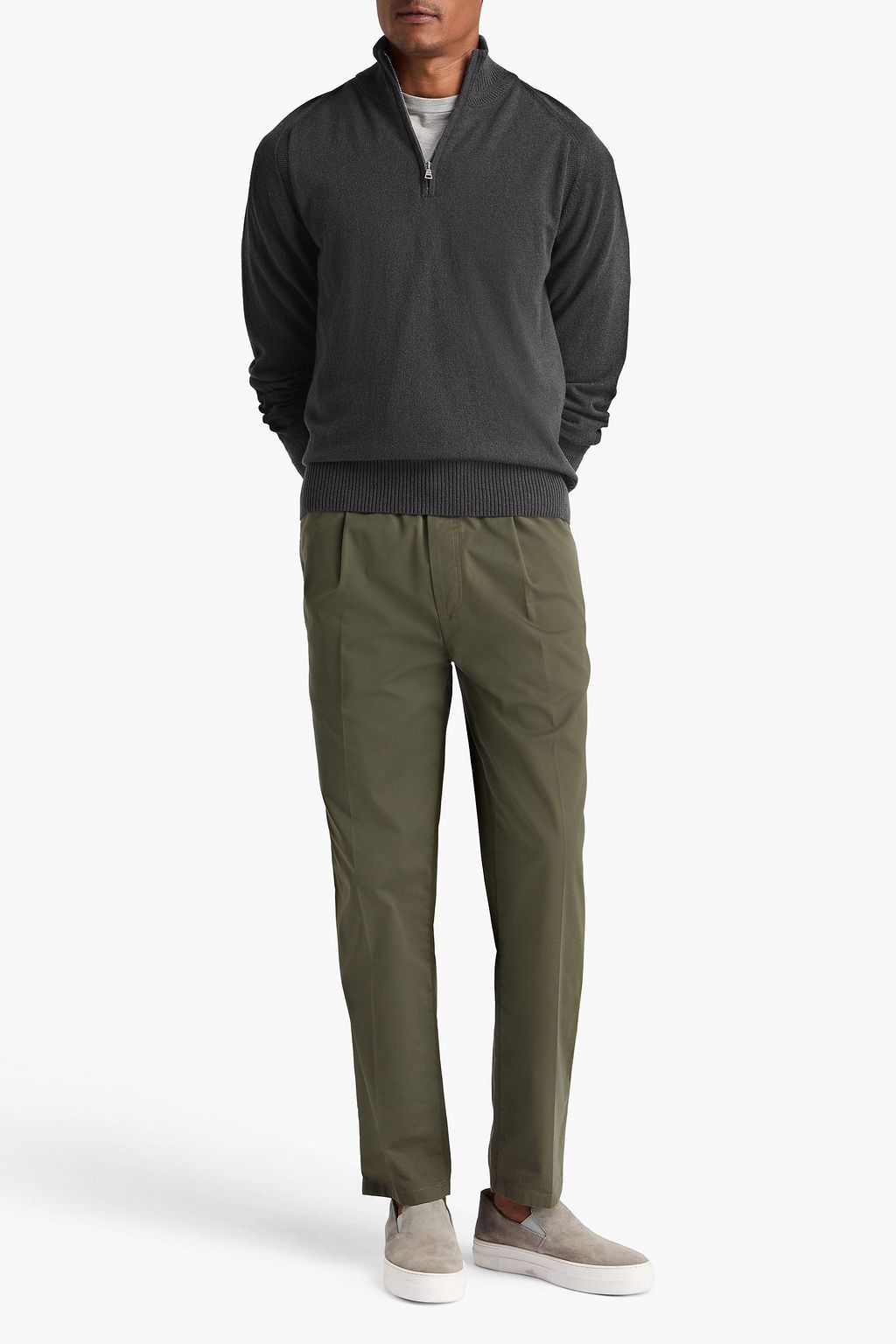 ORLEBAR BROWN Lennard cashmere half-zip sweater