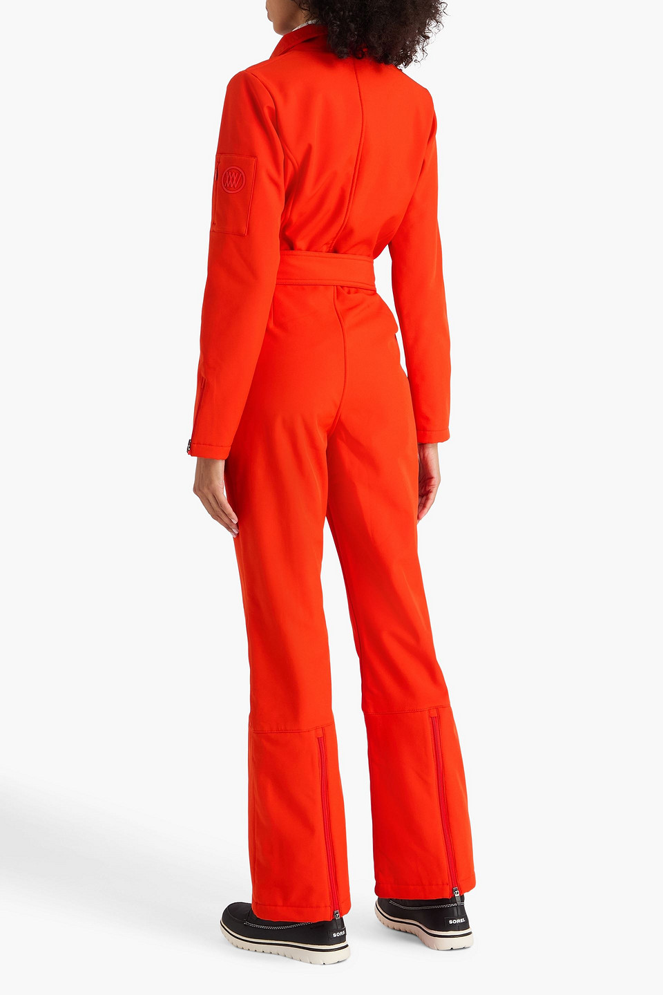 We Norwegians Tyin Belted Softshell Ski Suit In Red