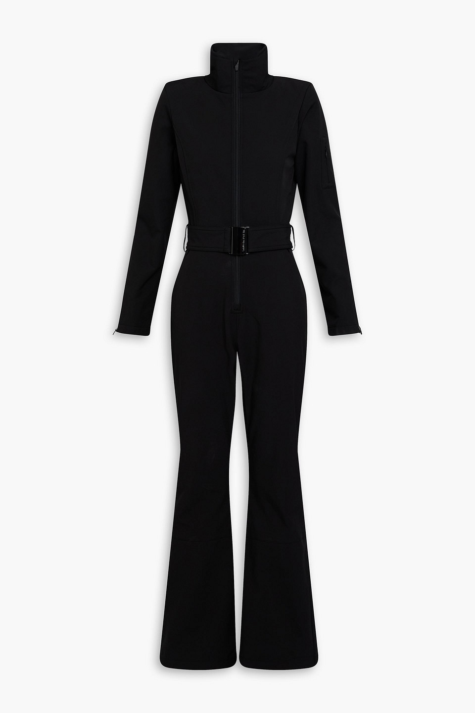 We Norwegians Tyin Belted Softshell Ski Suit In Black