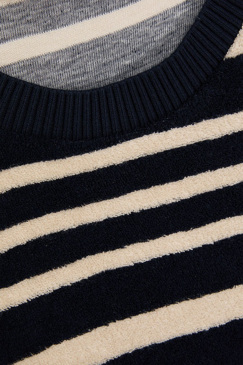 ORLEBAR BROWN Solun striped cotton-terry T-shirt