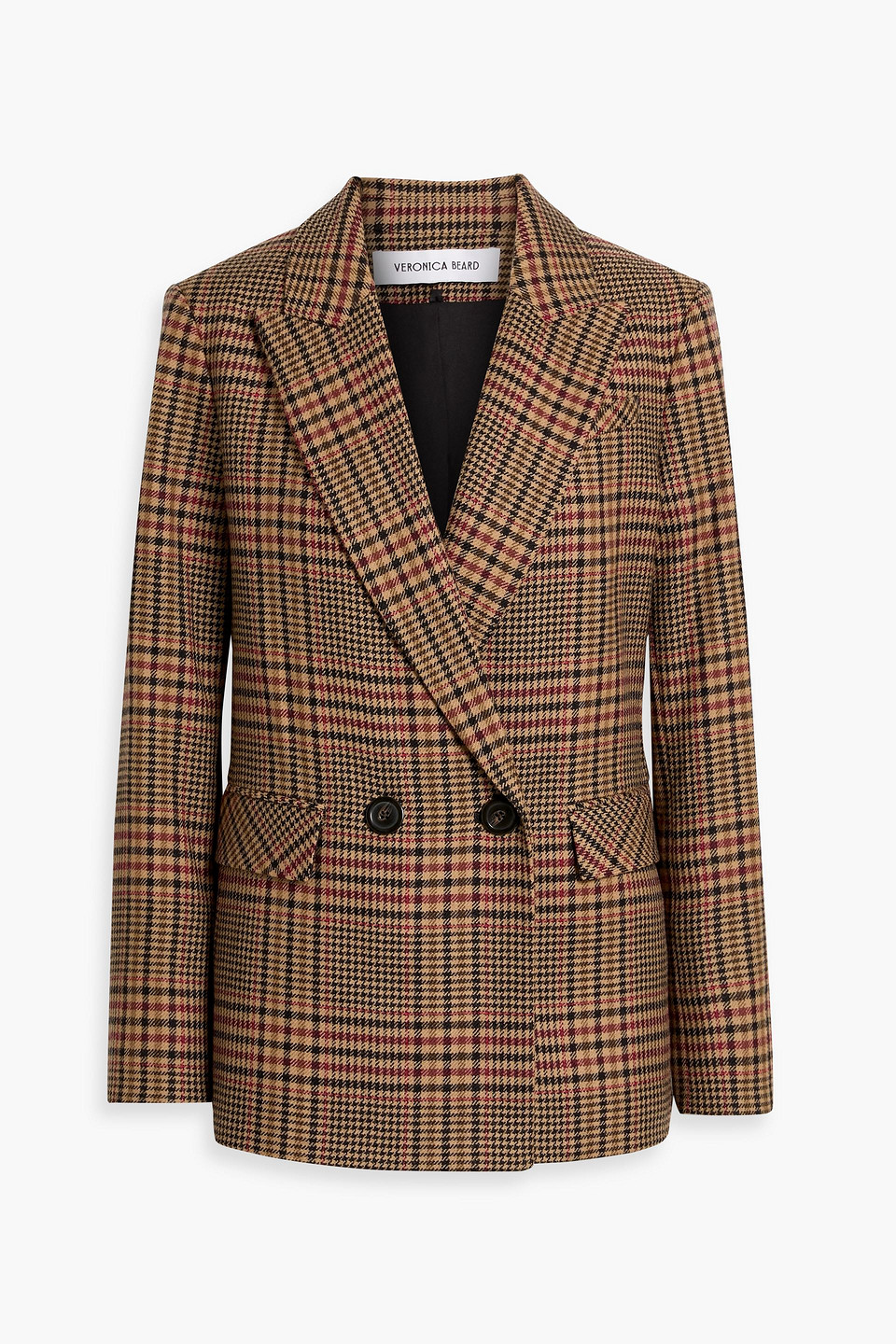 Veronica Beard Doppelreihiger Blazer „sevyn Dickey“ Aus Woll-tweed Mit Glencheck-muster In Multi