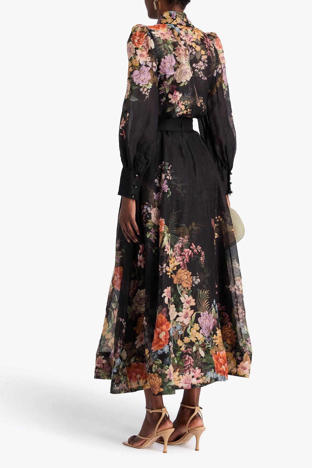 ZIMMERMANN Floral-print linen and silk-blend blouse
