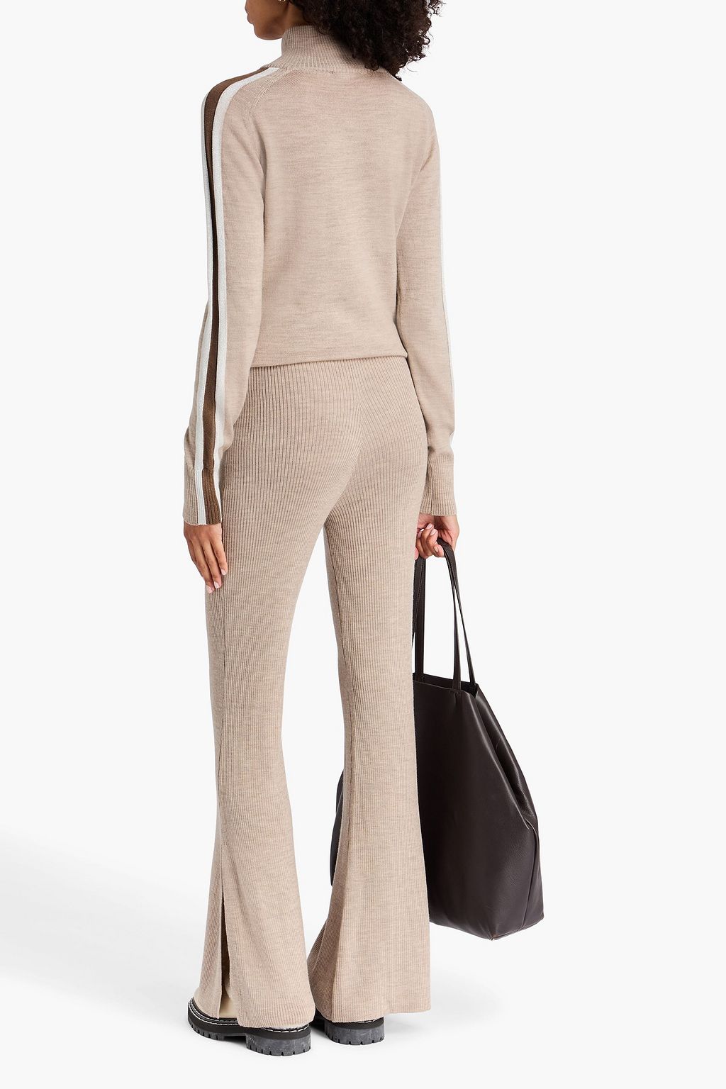 WE NORWEGIANS Geilo merino wool flared pants
