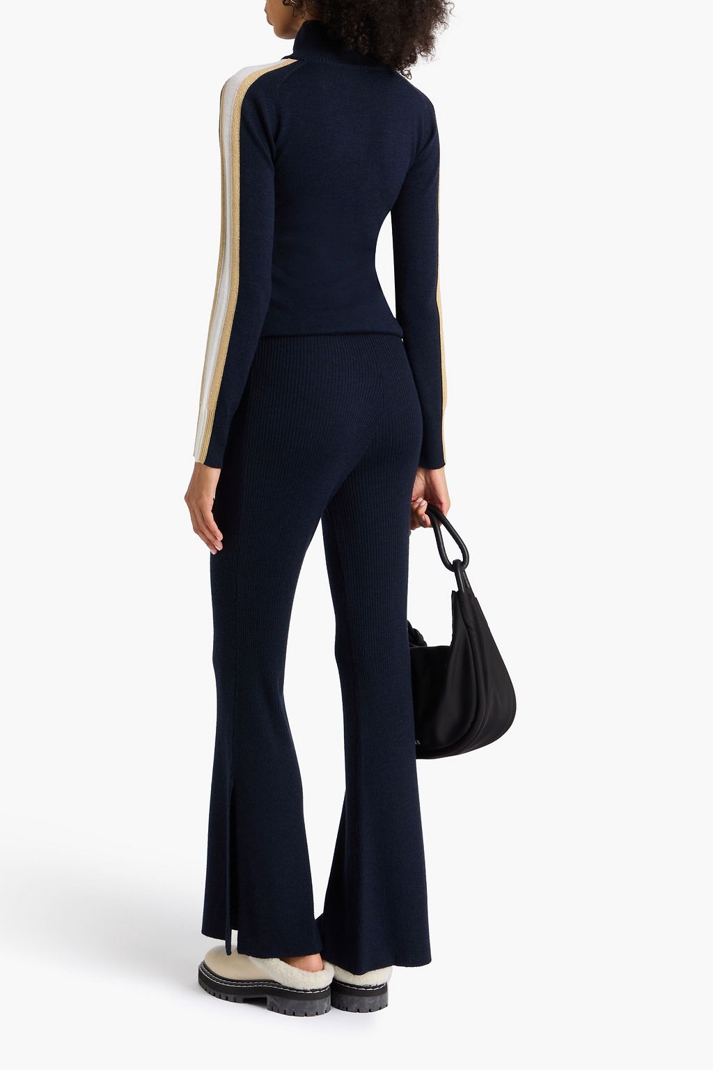 WE NORWEGIANS Geilo merino wool flared pants