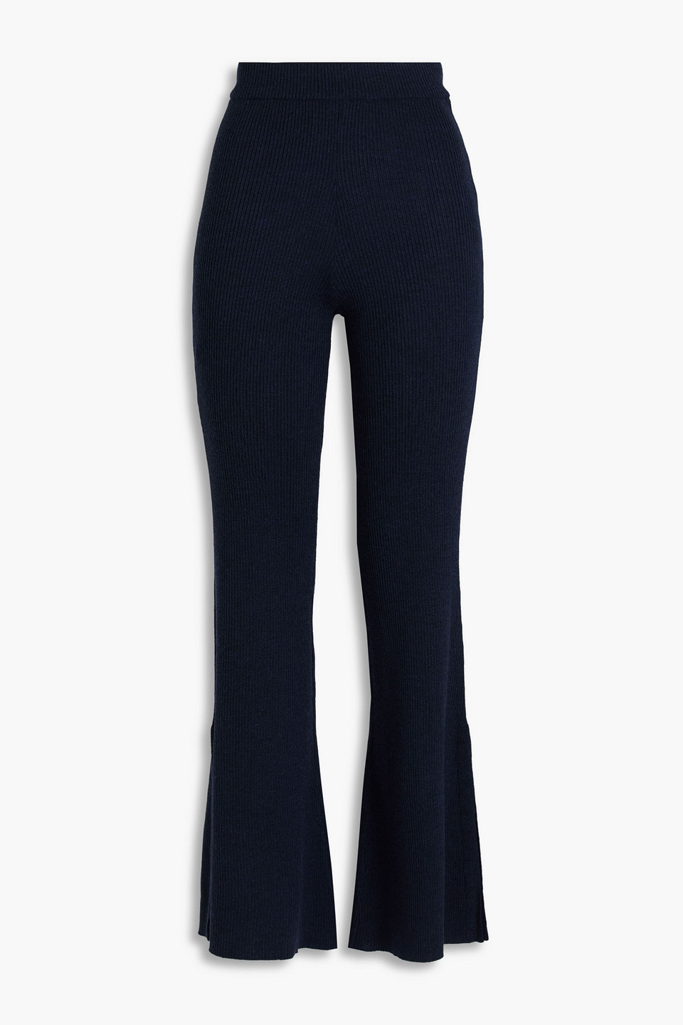 We Norwegians Geilo Merino Wool Flared Pants In Blue