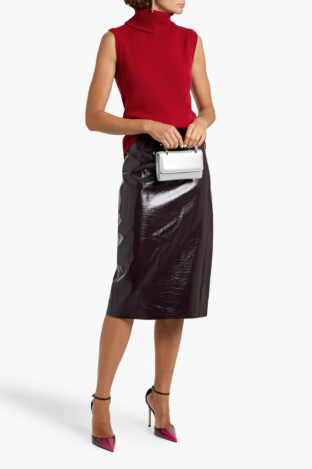 VERONICA BEARD Mazzy cashmere turtleneck vest