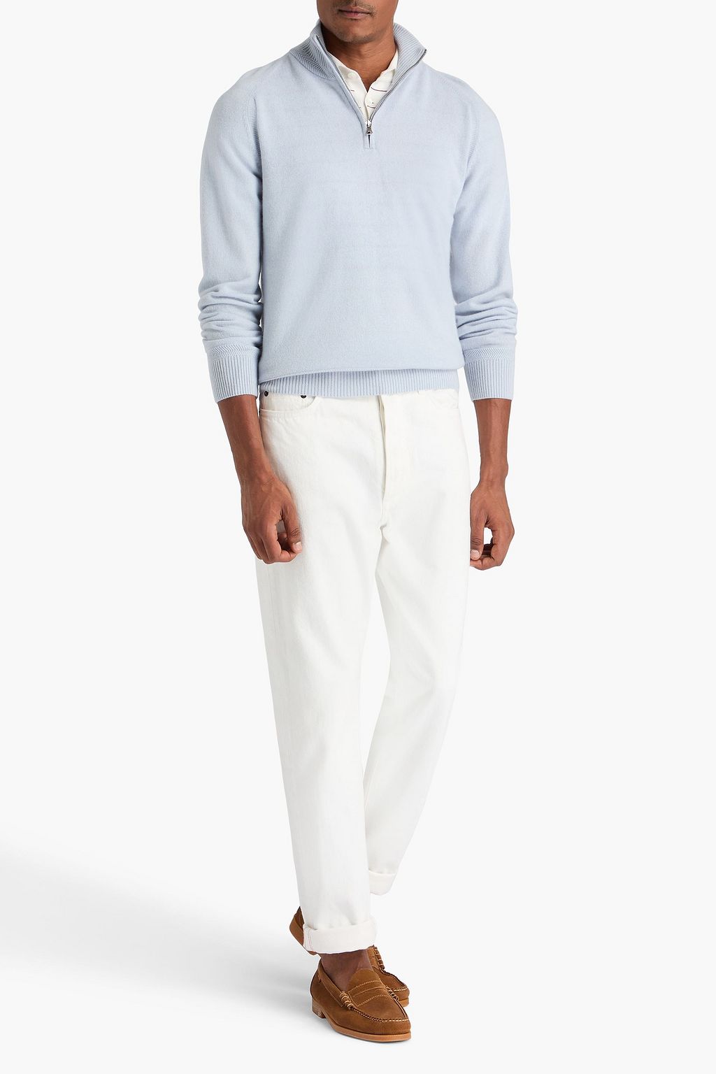 ORLEBAR BROWN Lennard cashmere half-zip sweater