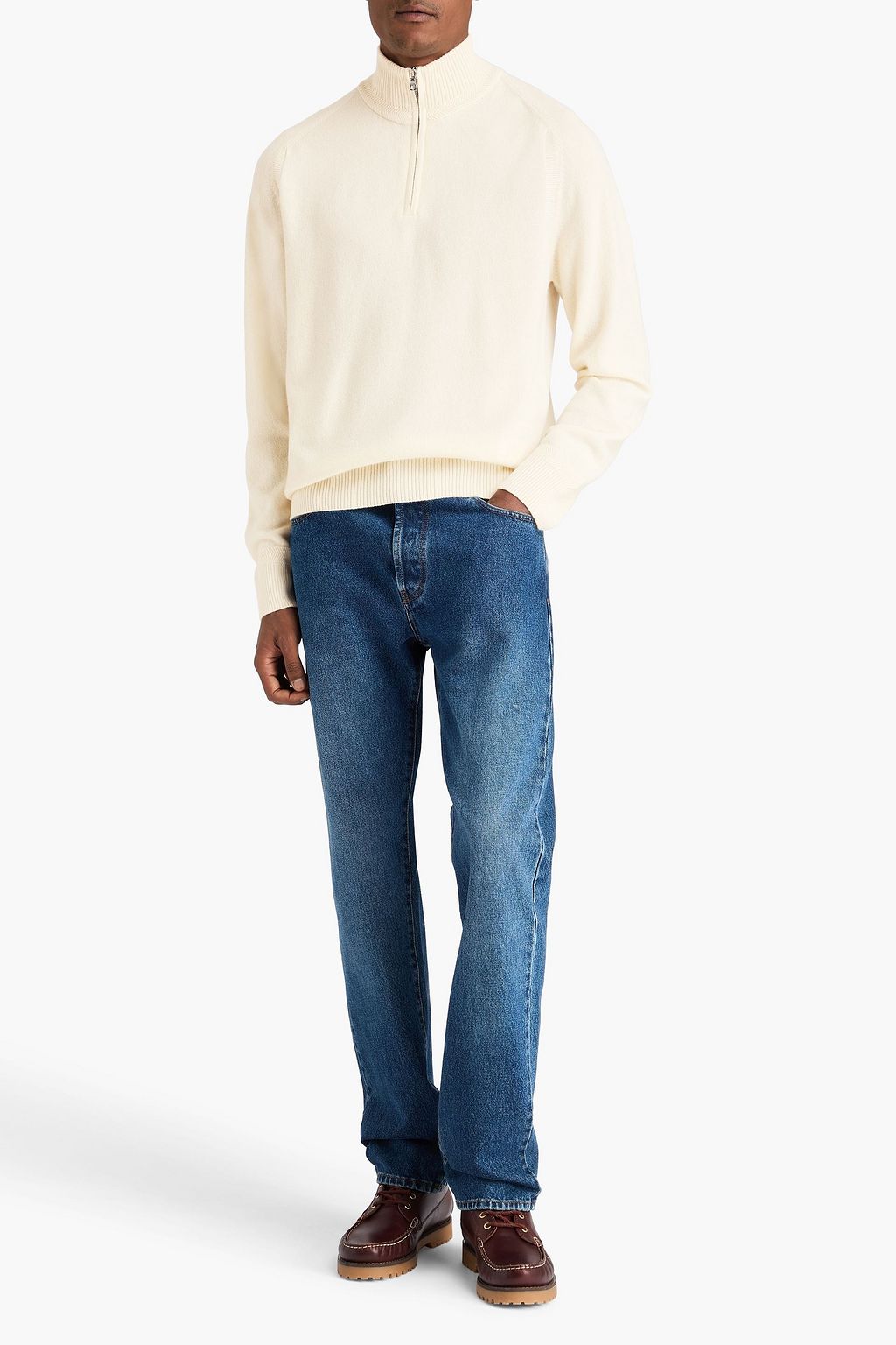 ORLEBAR BROWN Lennard cashmere half-zip sweater