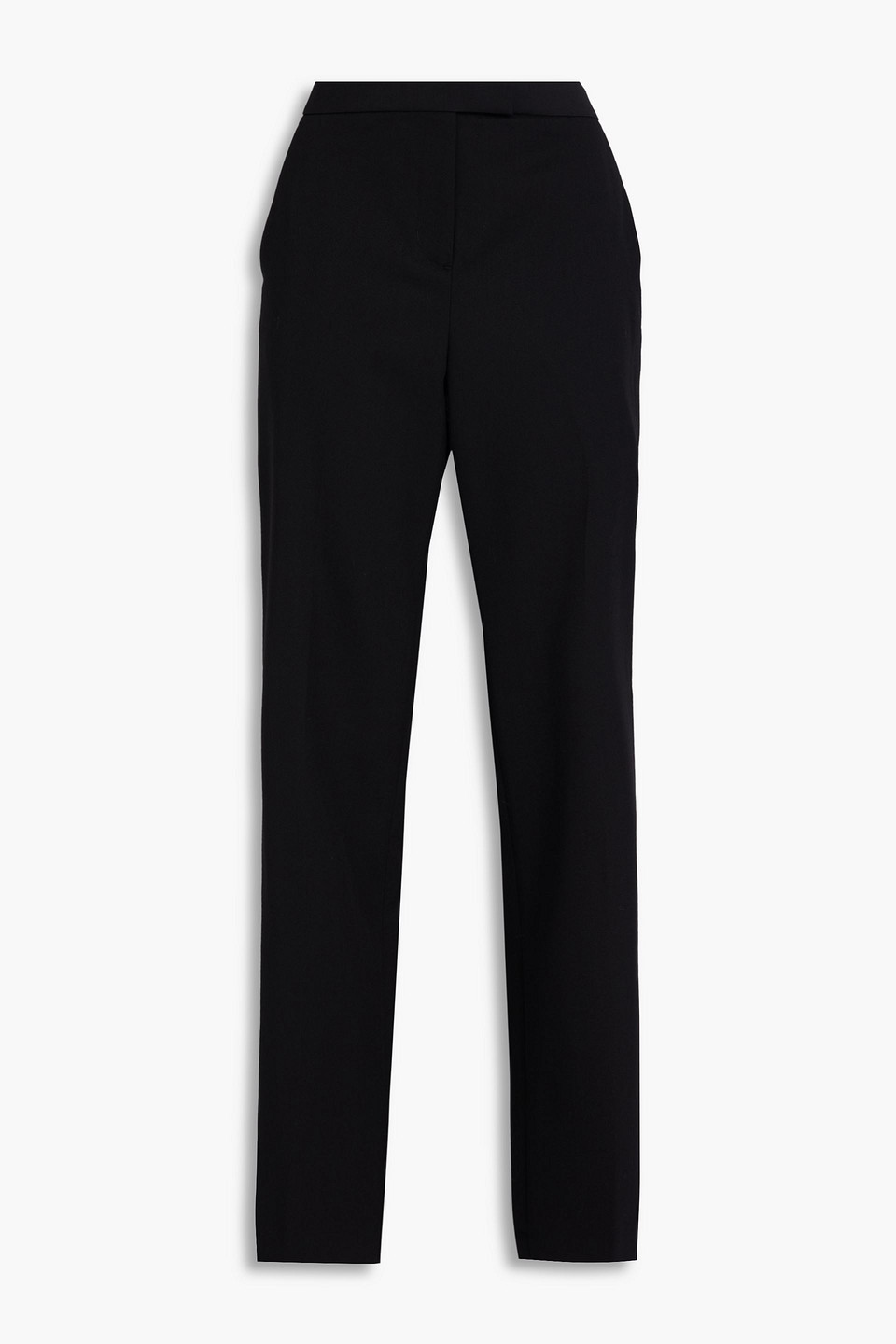 Zimmermann Wool-blend Straight-leg Pants In Black