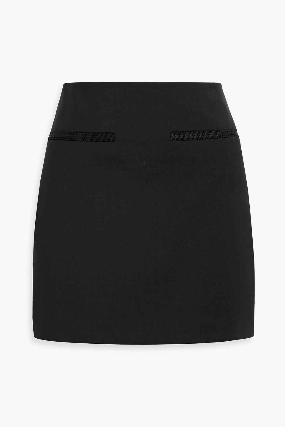 Veronica Beard Perry Twill Mini Skirt In Black