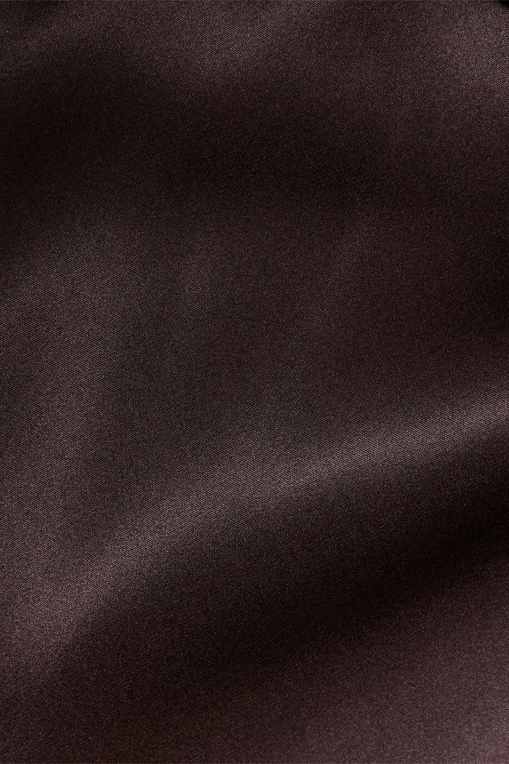 VERONICA BEARD Midikleid „Otis“ aus Satin aus einer Seidenmischung mit Wickeleffekt