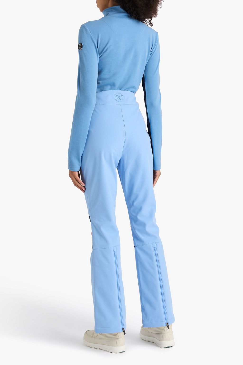 WE NORWEGIANS Voss striped wool-blend piqué base layer