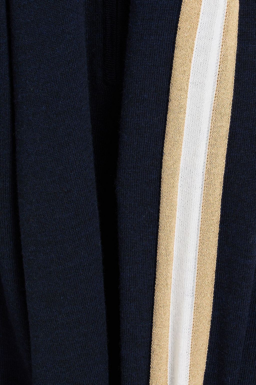 WE NORWEGIANS Geilo striped merino wool-blend half-zip base layer
