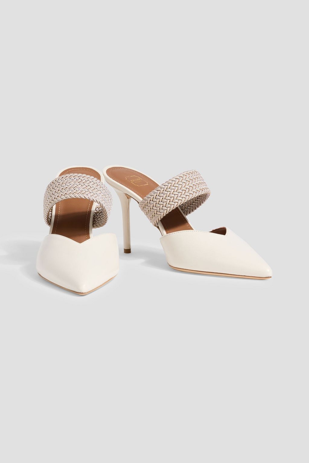 MALONE SOULIERS حذاء ميول مايسي 85 من الجلد مزين بحبل رفيع