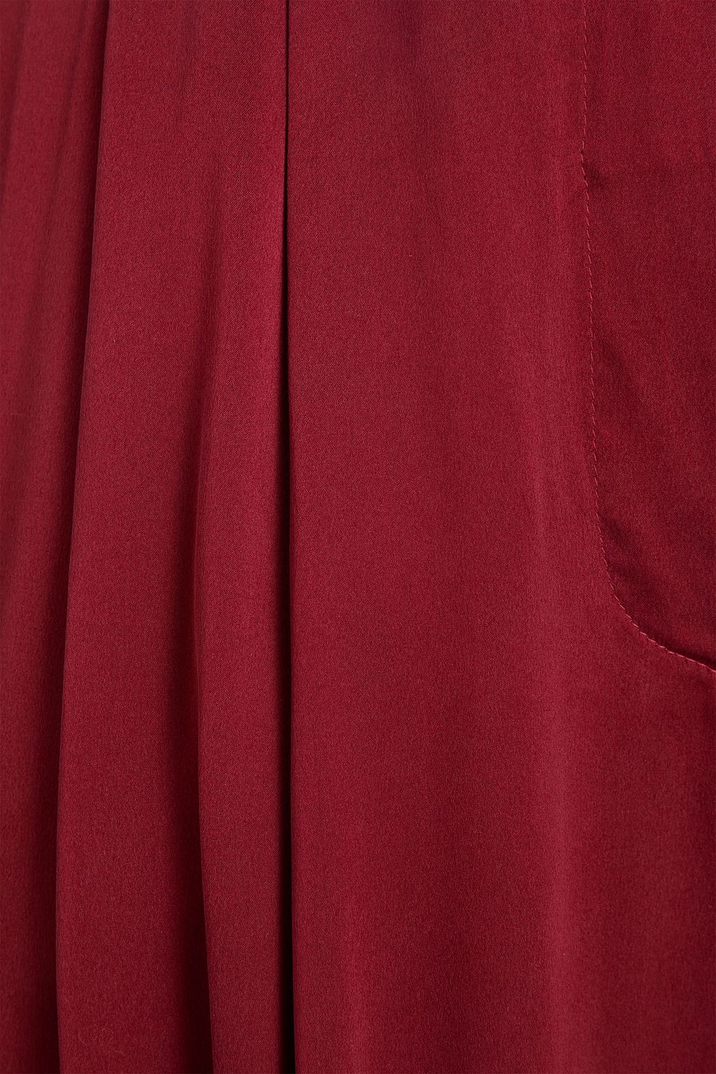 ZIMMERMANN Belted silk-charmeuse wide-leg pants