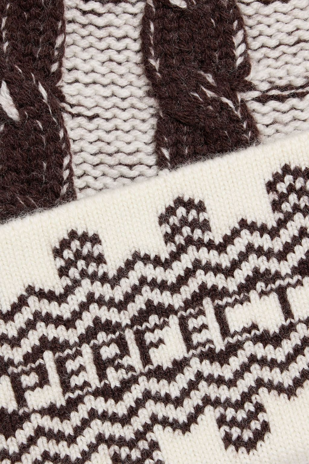 PERFECT MOMENT Jacquard-knit merino wool beanie