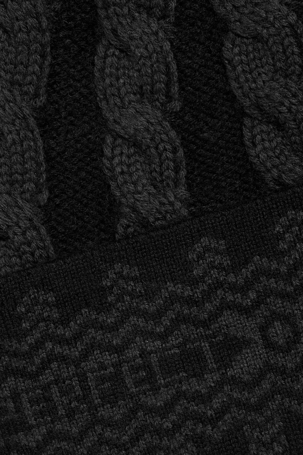 PERFECT MOMENT Cable-knit merino wool beanie