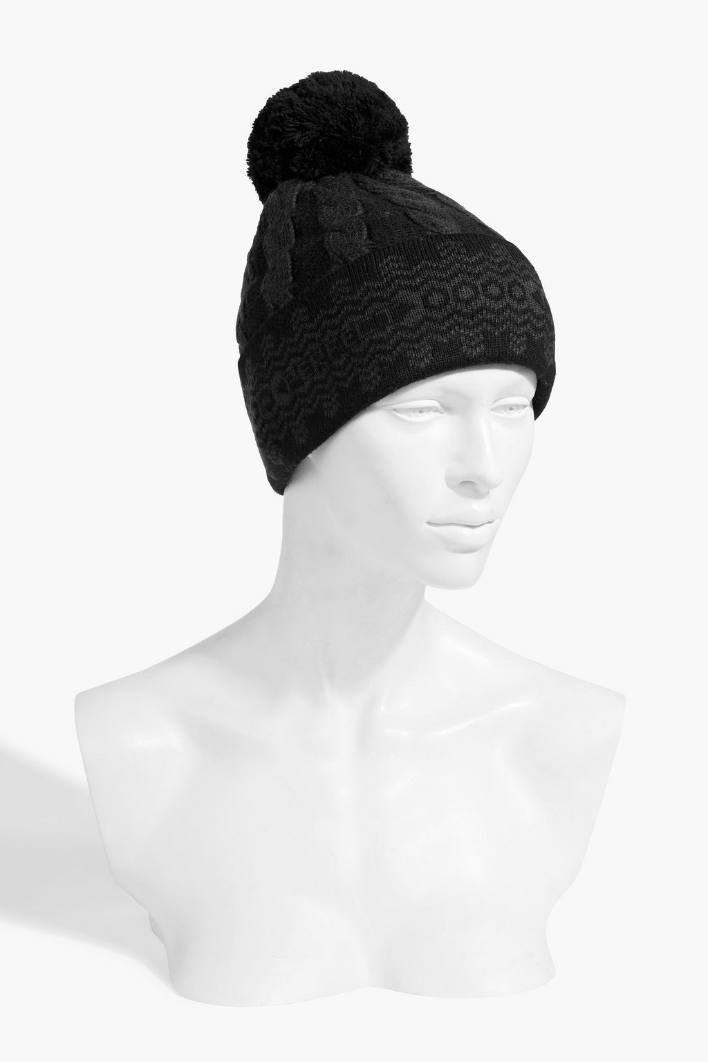 PERFECT MOMENT Cable-knit merino wool beanie