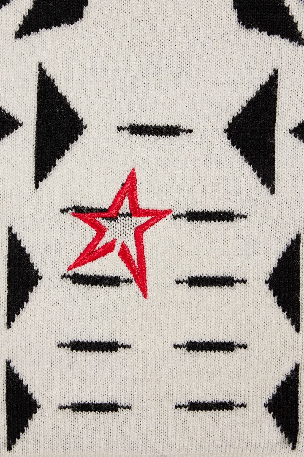 PERFECT MOMENT Jacquard-knit merino wool scarf