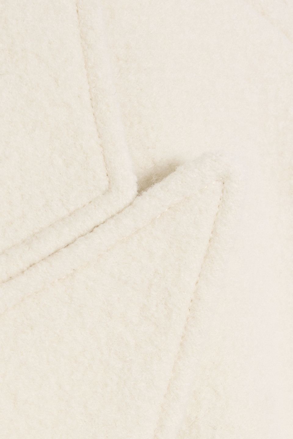 Veronica Beard Della Dickey Double-breasted Wool-felt Coat In White