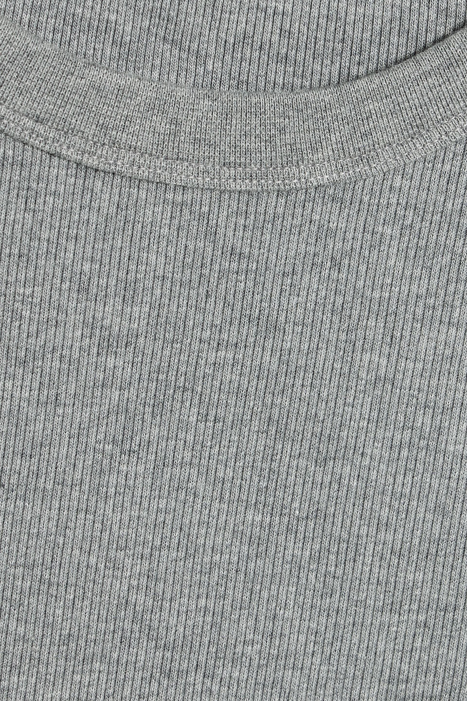 Veronica Beard Pruitt Ribbed Pima Cotton-blend Jersey Top In Gray