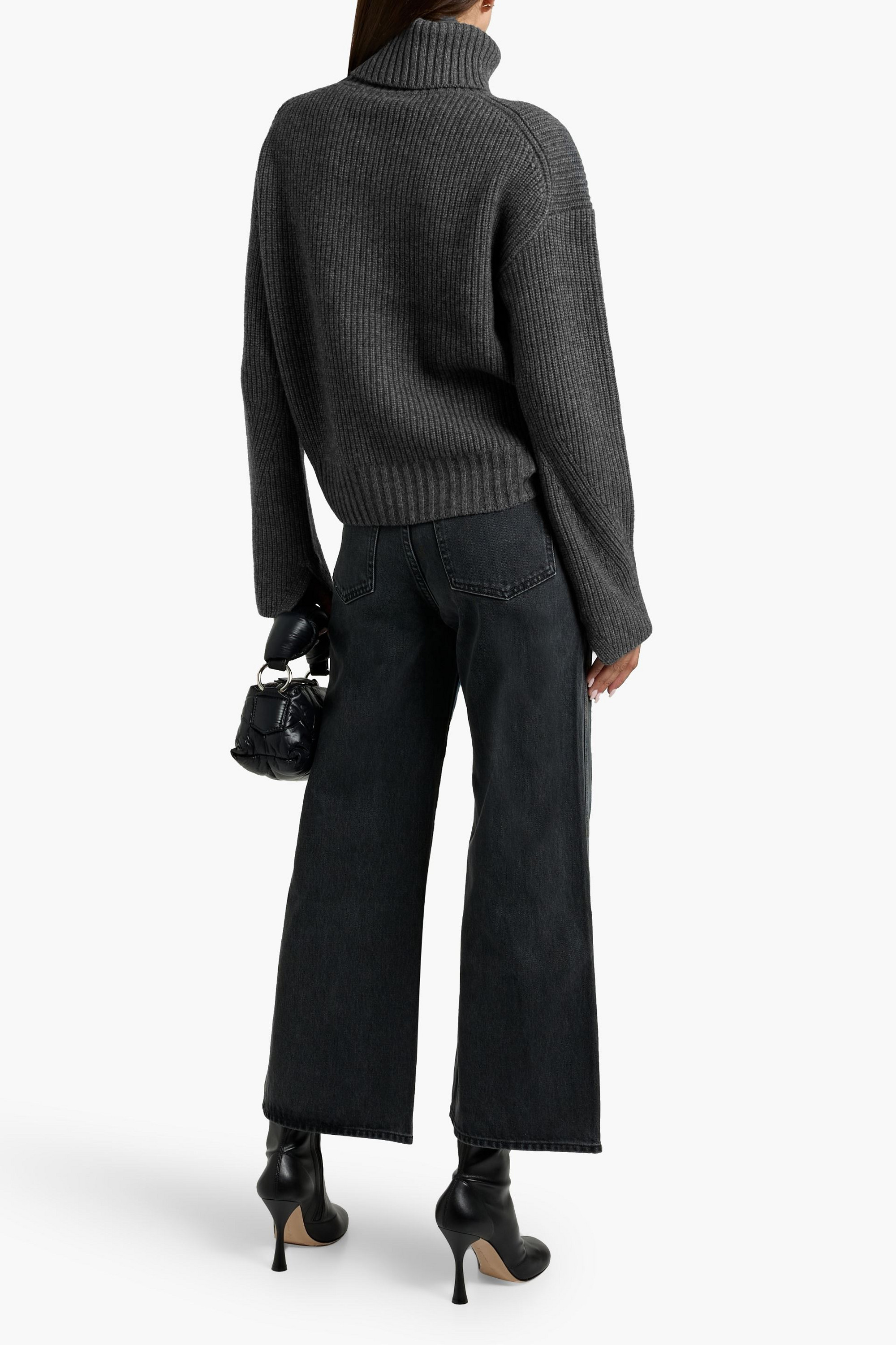 Veronica Beard Matilda ribbed wool and cashmere-blend turtleneck sweater
