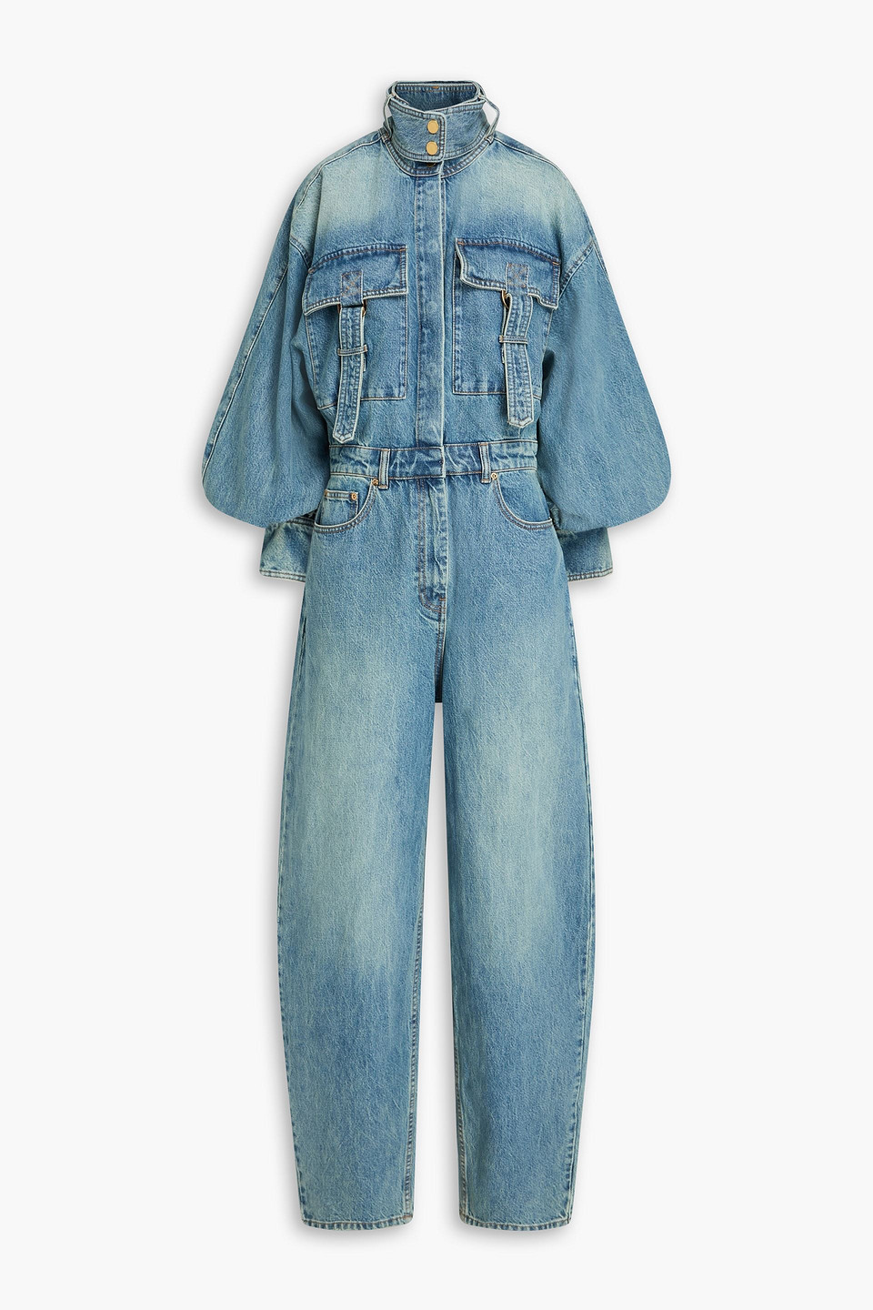 Zimmermann Denim Jumpsuit In Blue