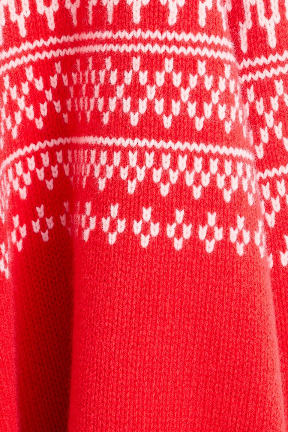 We Norwegians Setesdal Intarsia Wool And Cashmere-blend Turtleneck Sweater In Red