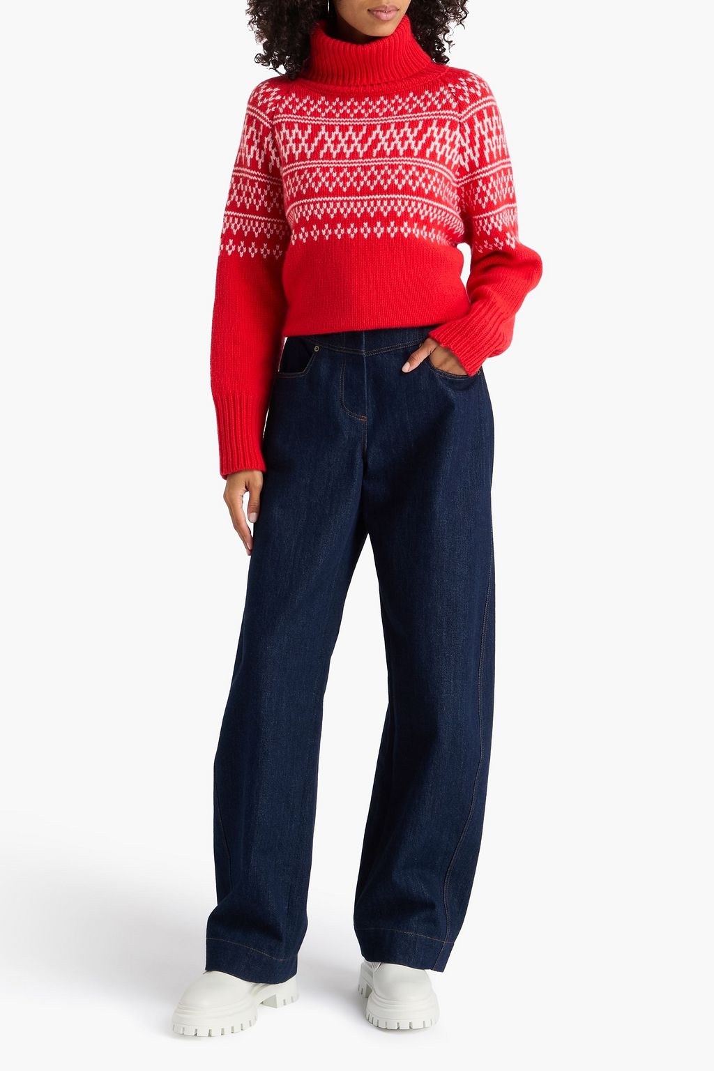 WE NORWEGIANS Setesdal intarsia wool and cashmere-blend turtleneck sweater