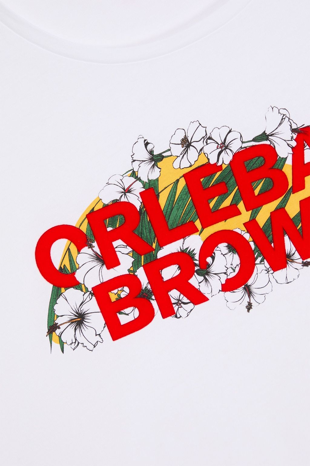 ORLEBAR BROWN تيشيرت "أوه بي-تي أيلاند لايف" من قطن جيرسي بنقشات بارزة ومزين بطبعات